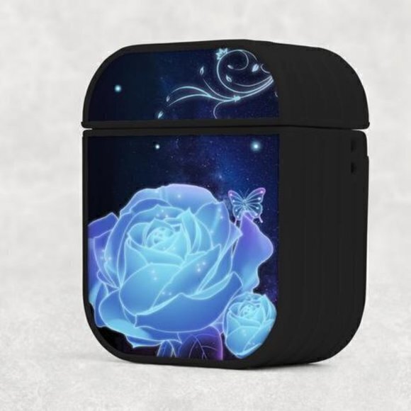 Blue Rose Airpod Case - Picture 1 of 1